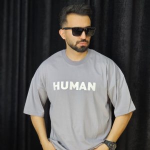 تیشرت لش پشت چاپ HUMAN