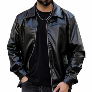 جکت چرم رنگ مشکی