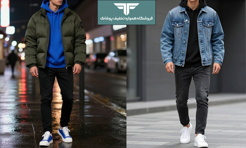 ۵ روش خلاقانه برای ست کردن هودی با کاپشن (بمبافکن، پافر،...)